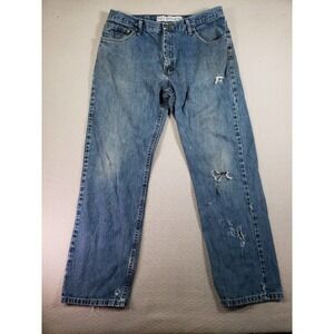 Baileys Jeans Mens 36 x 30 Blue Authentic Denim Regular Fit Mid Rise Casual Wear